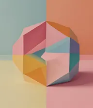 Kolorowa geometryczna układanka — symbol badania inteligencji